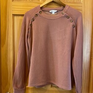 Amour Vert Long Sleeved Sweater Light Brown Size L